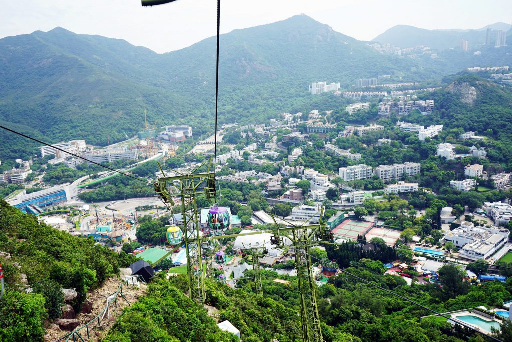 view from cable car