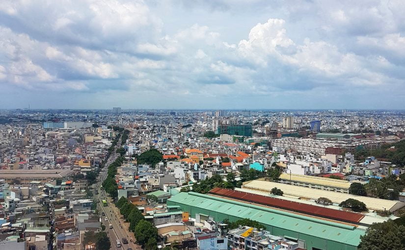 Ho chi minh city bird view